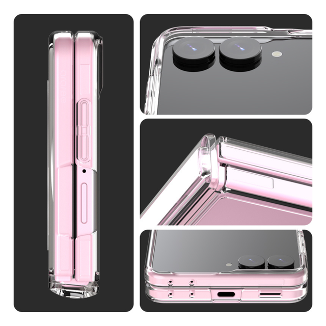 Araree Duple 360 Magsafe Stand Cover For Samsung Z Flip 8 - Clear