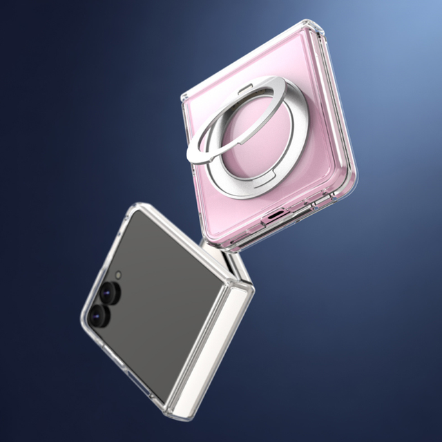 Araree Duple 360 Magsafe Stand Cover For Samsung Z Flip 8 - Clear