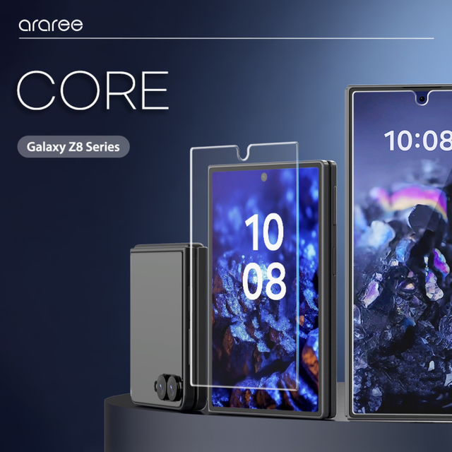 Araree Core Glass 2Pcs Screen Protector For Samsung Z Flip 8 - Clear