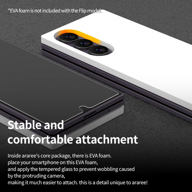 Araree Core Glass 2Pcs Screen Protector For Samsung Z Flip 8 - Clear