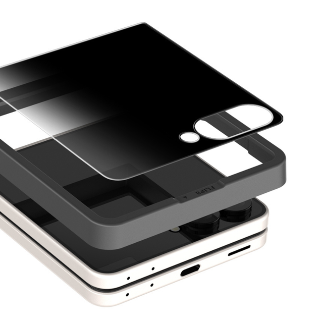 Araree Core Privacy 2Pcs Screen Protector For Samsung Z Flip 8 - Black