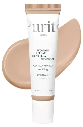 Purito Wonder Releaf Centella BB Cream No 21 Light Beige SPF 30 PA+++ 30ml