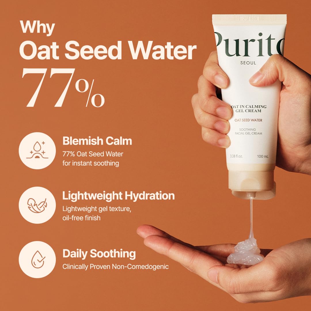 Purito Oat Calming Gel Cream for Sensitive Skin - 100ml