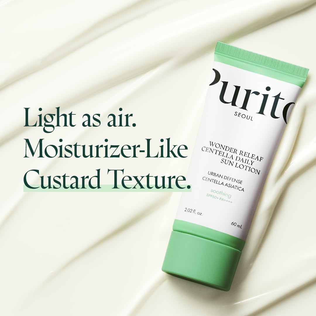 Purito Wonder Releaf Centella Daily Sun Lotion SPF 50+ PA++++, 60 ml
