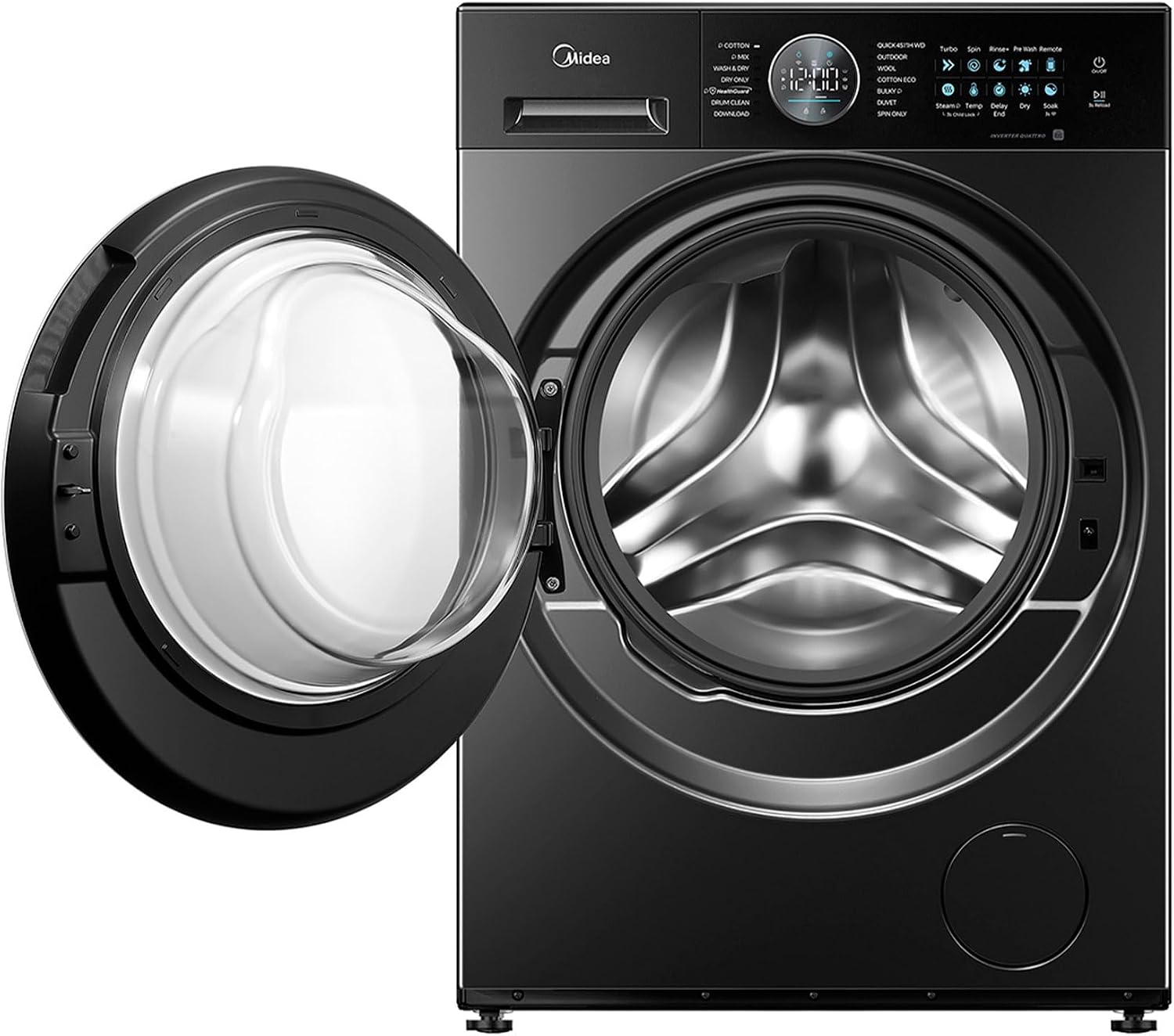 Midea Front Load Washer & Dryer 15KG / 9KG, Titanium - MF210D150WB/T-GCC