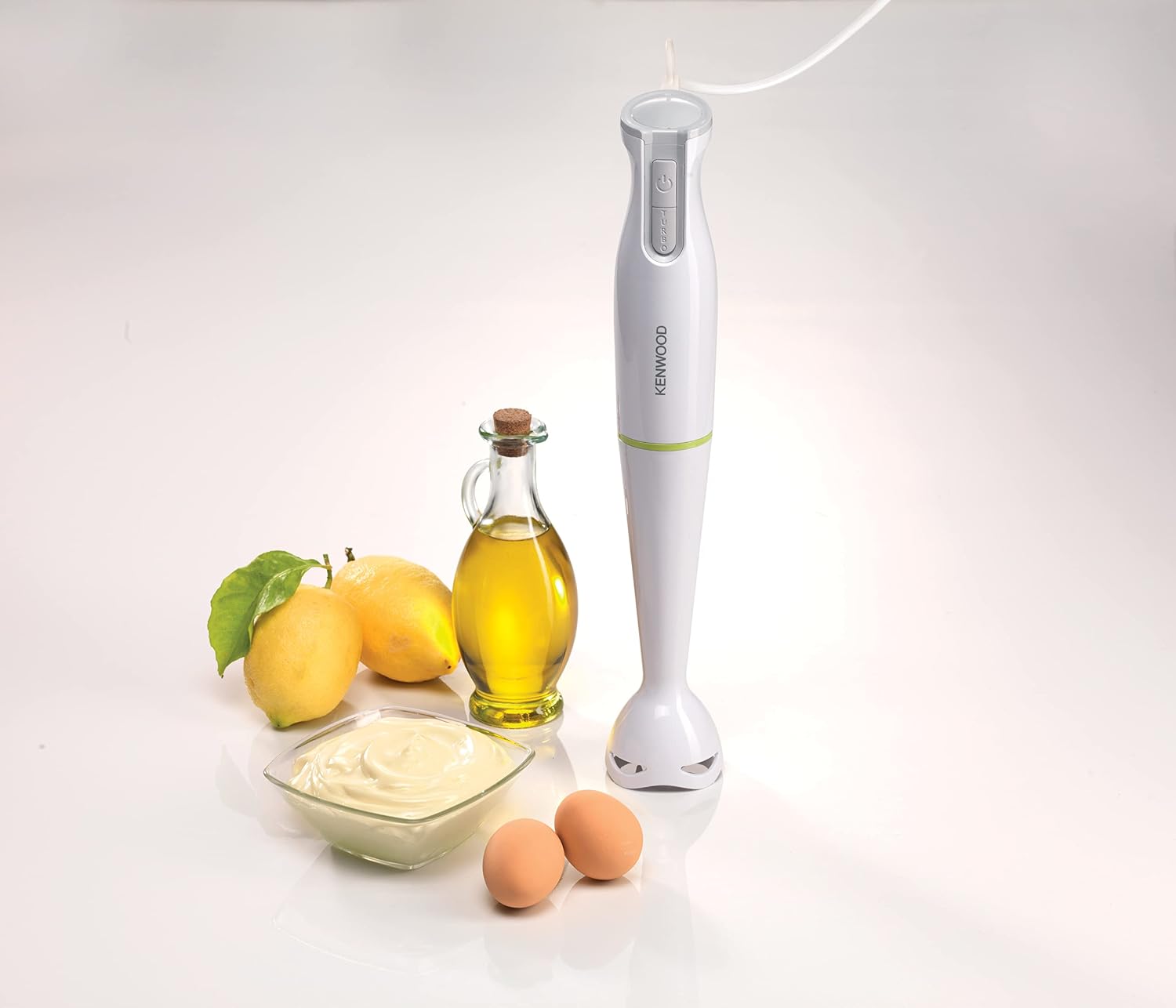 Kenwood Hand Blender 600W Stick Blender with Graduated Beaker - White