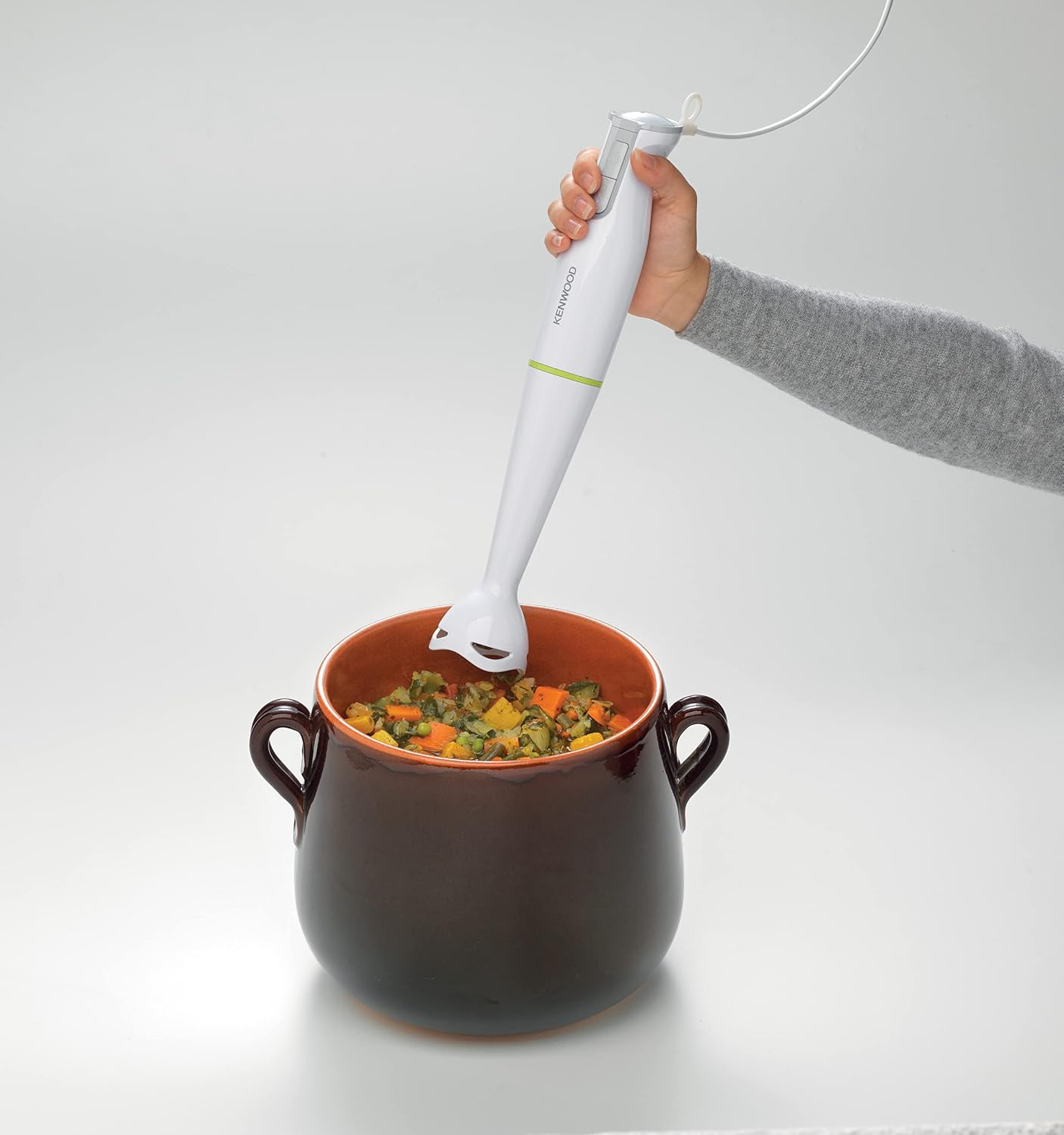 Kenwood Hand Blender 600W Stick Blender with Graduated Beaker - White