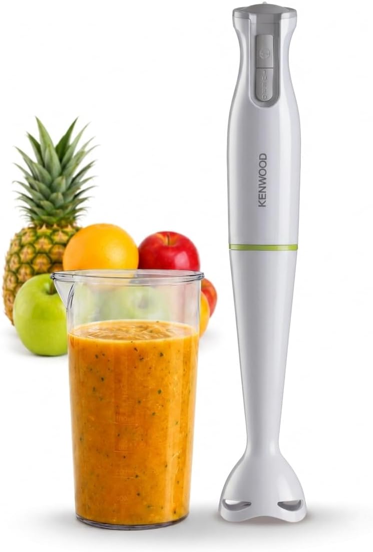 Kenwood Hand Blender 600W Stick Blender with Graduated Beaker - White