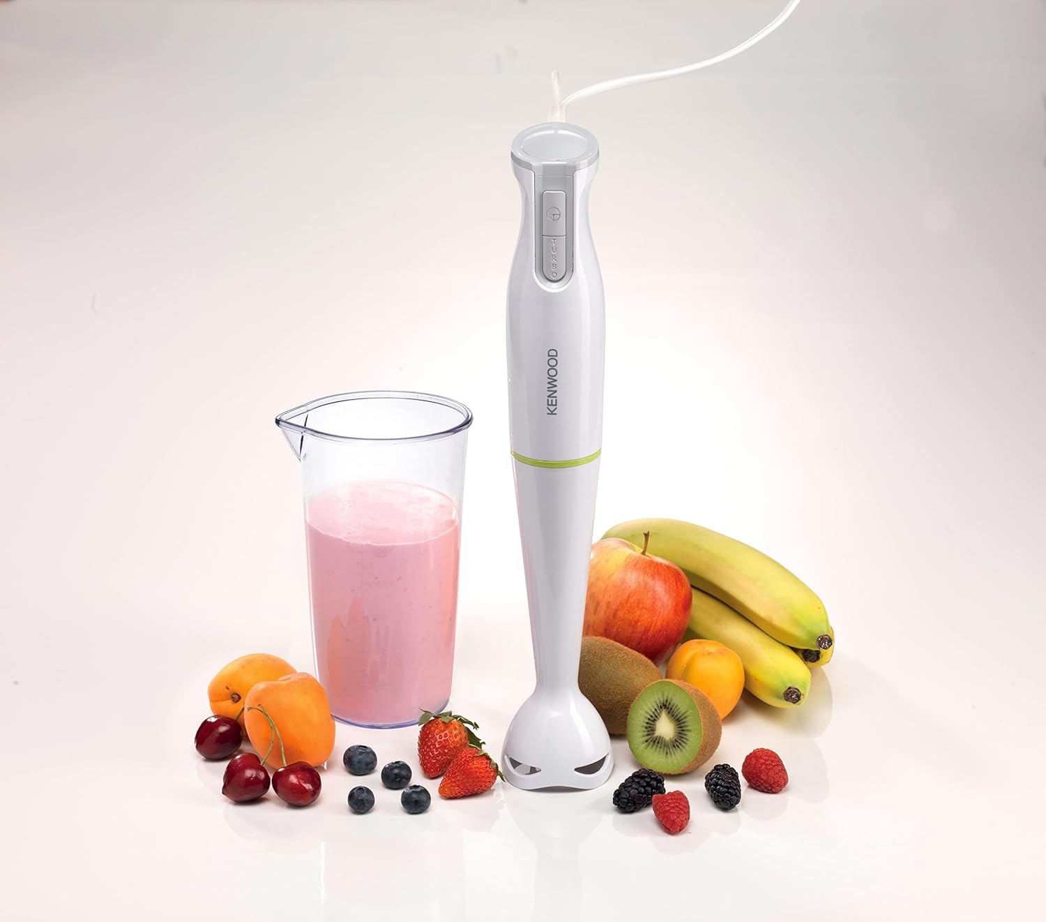 Kenwood Hand Blender 600W Stick Blender with Graduated Beaker - White