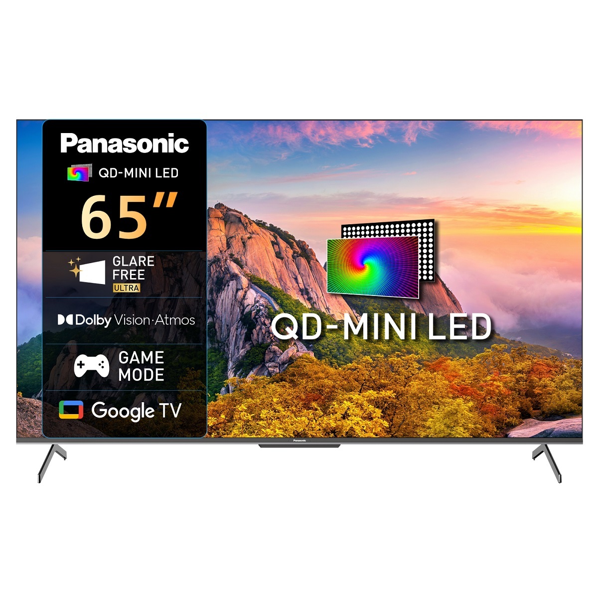 Panasonic 65-inch Mini LED 4K Google TV, TN-65W85CGU - Black