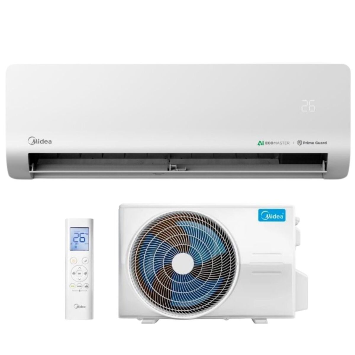 Midea Split Air Conditioner Inverter 26,000 BTU WiFi Cool, MIKEZ2-24HRF-I - White