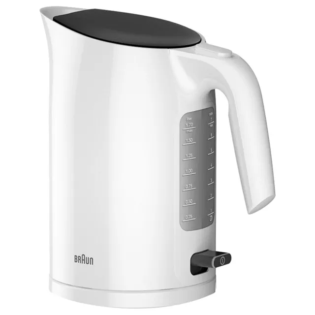 Braun PurEase WK3110 1.7L Electric Kettle 3000W Rapid Boil - White