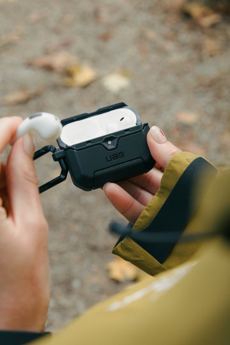 Urban Armor Gear Scout Case for AirPods Pro (3rd Gen, 2025) - Smoke
