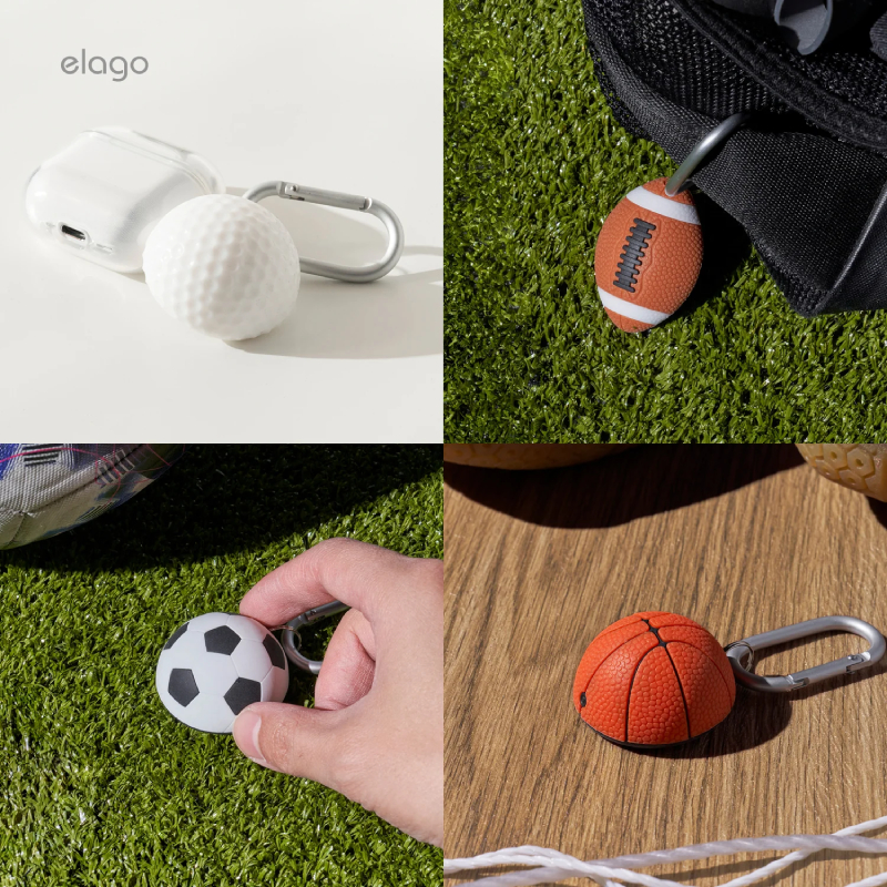 elago Ball Series Case for Apple AirTag 2 & 1 - Soccer