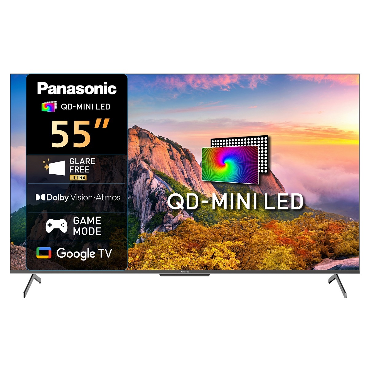 Panasonic 55-inch Mini LED 4K Google TV, TN-55W85CGU - Black