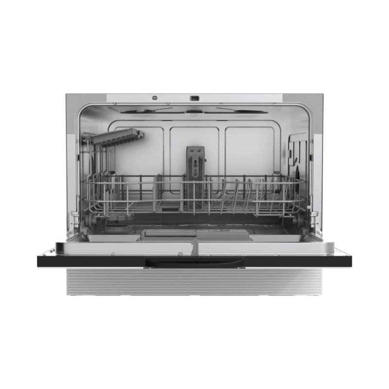 Midea Counter Top Dishwasher with 6 Place Settings & Auto Open Door - Black & White