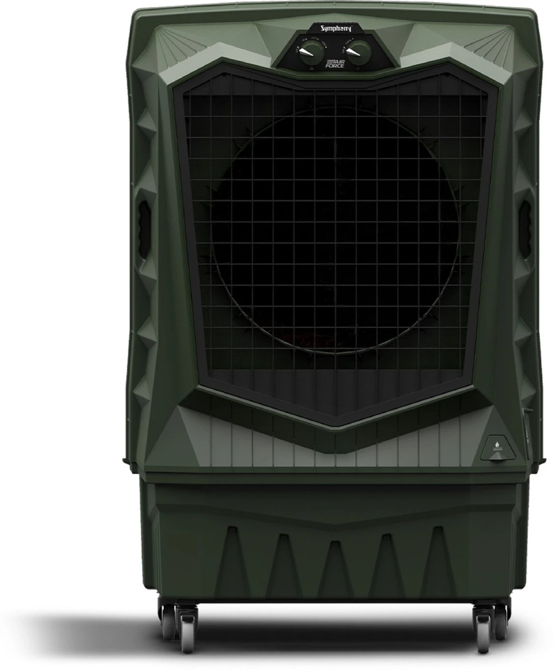 Symphony Air Force 100 Desert Air Cooler, Powerful Jet Fan - Militry Green