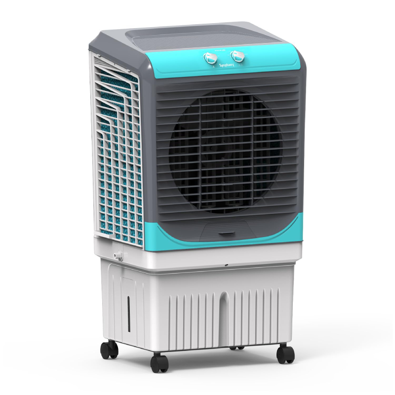 Symphony 80 L Desert Air Cooler Desert Air Cooler - Grey & Blue