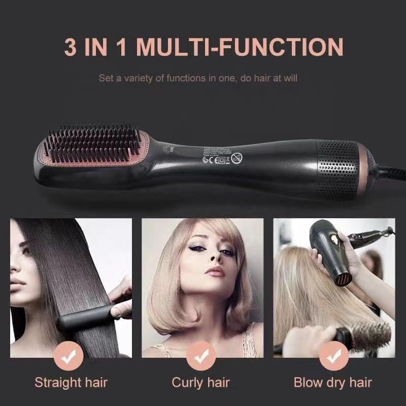 Joy Professional 2 in 1 Hair Dryer & Styling Brush FDD-02901 - Black