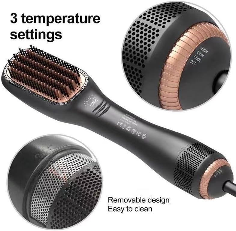 Joy Professional 2 in 1 Hair Dryer & Styling Brush FDD-02901 - Black
