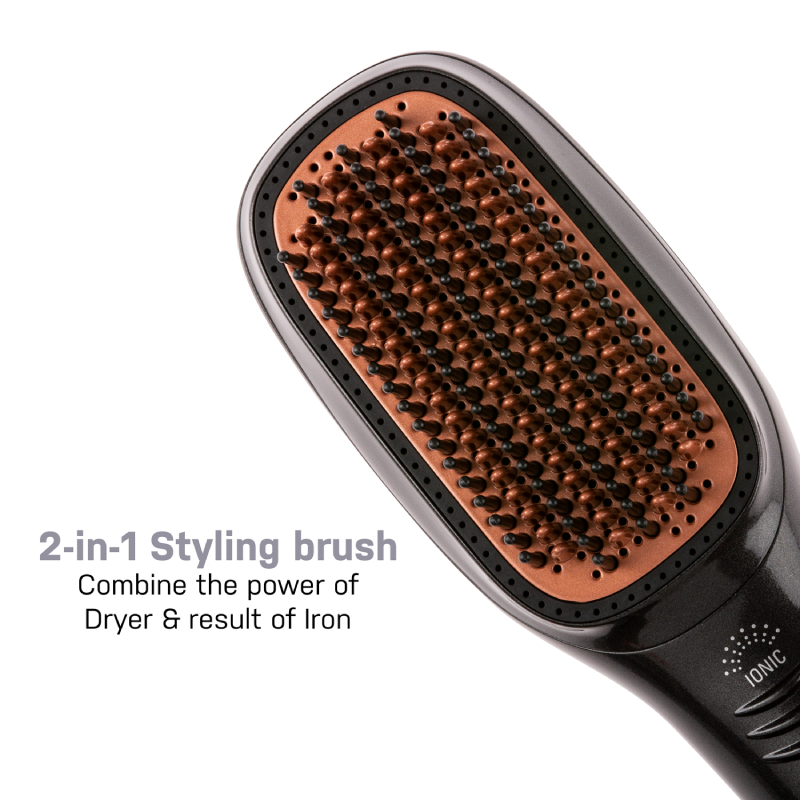 Joy Professional 2 in 1 Hair Dryer & Styling Brush FDD-02901 - Black