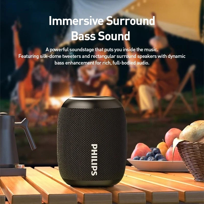 Philips TAS3109 Portable Outdoor 2000mAh Bluetooth Speaker - Black