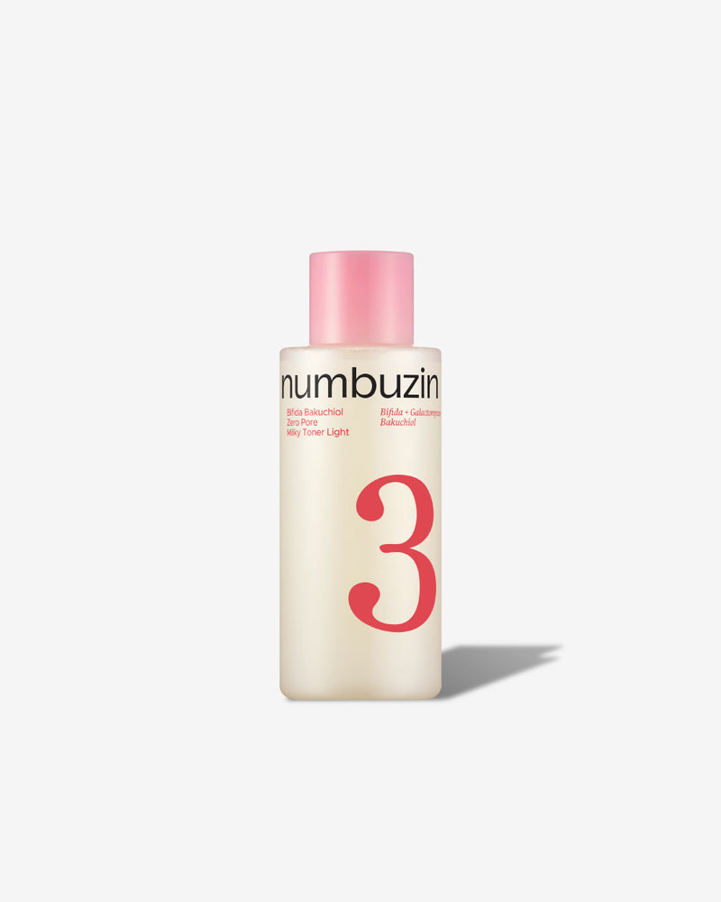 Numbuzin No.3 Bifida Bakuchiol Zero Pore Milky Toner Light - 200ml