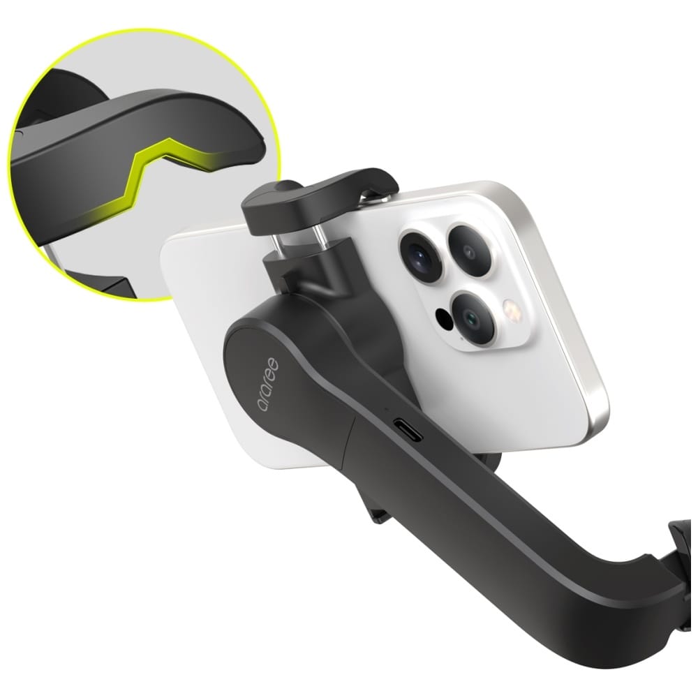 Araree Selfie Pod Gimbal 1X Selfie Stick with Tripod - Black