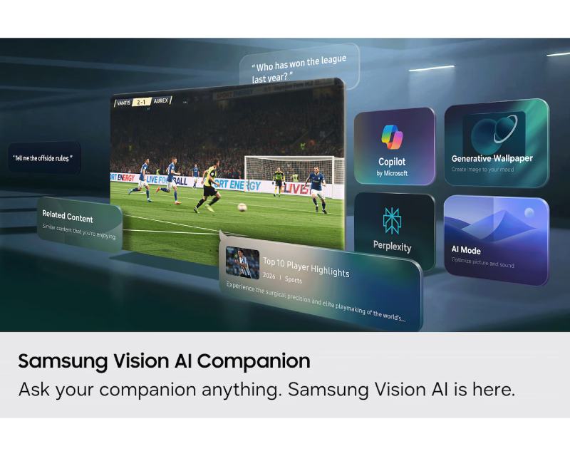 Samsung 65 Inch Mini LED M80H 4K Vision AI Smart TV - UA65M80HAUXZN