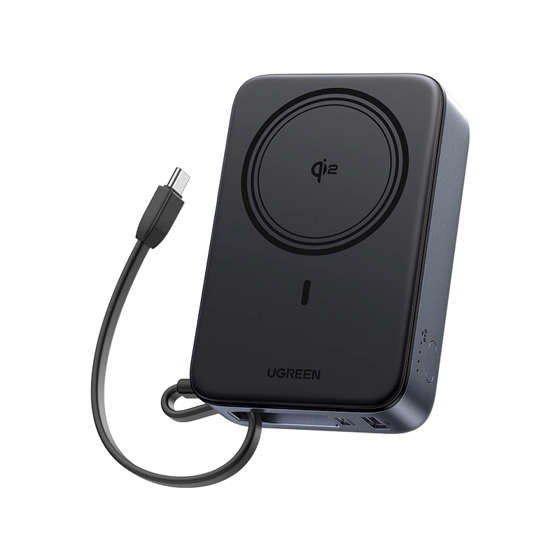 UGREEN Qi2 Magnetic Wireless Power Bank 20000mAh 30W 1C+15W - Black