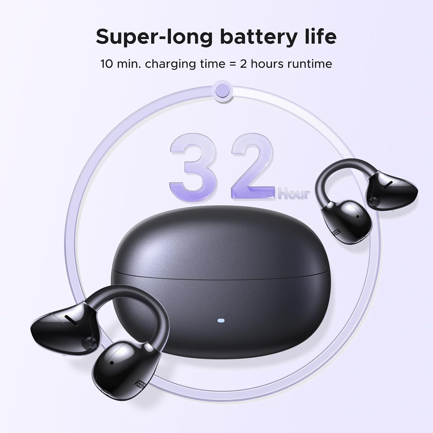 UGREEN Clipbuds Pro S8 Clip-on True Wireless Earbud - Black