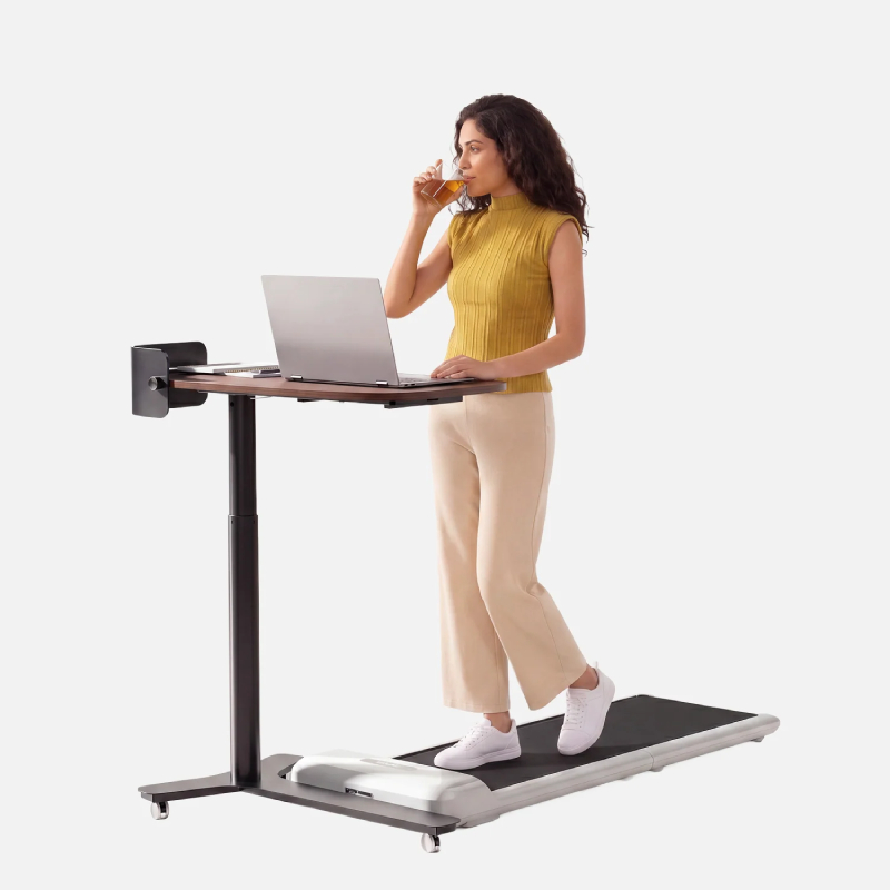 Kingsmith ETD2 Pneumatic Height Adjustable Table - Walnut