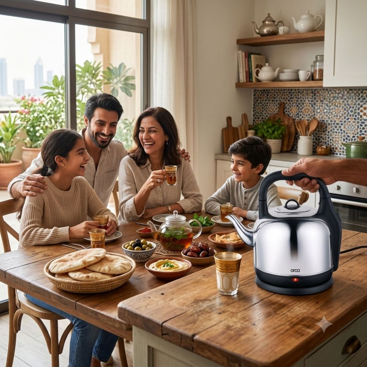 Orca Dome Kettle 6L 2400W Cordless - Stainless Steel