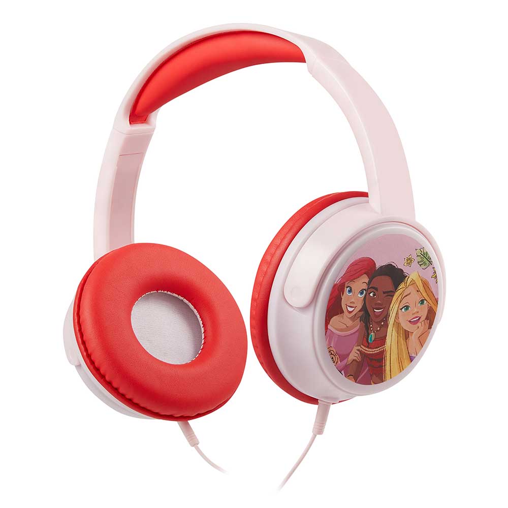 Disney Princess Stereo Headphones With Padded Ear Cups - Pink & Red
