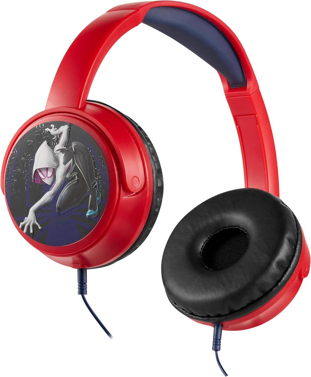Marvel Spiderman Aux Headphone Padded & Swivel Earcups - Red & Blue