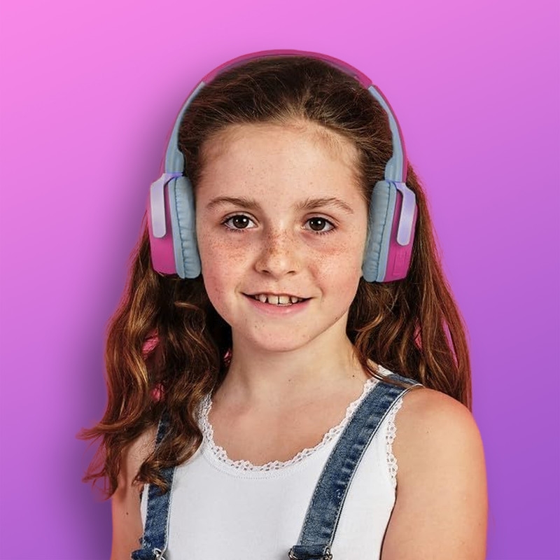 Disney Princesses Bluetooth Wireless Stereo Headphones - Purple & Pink