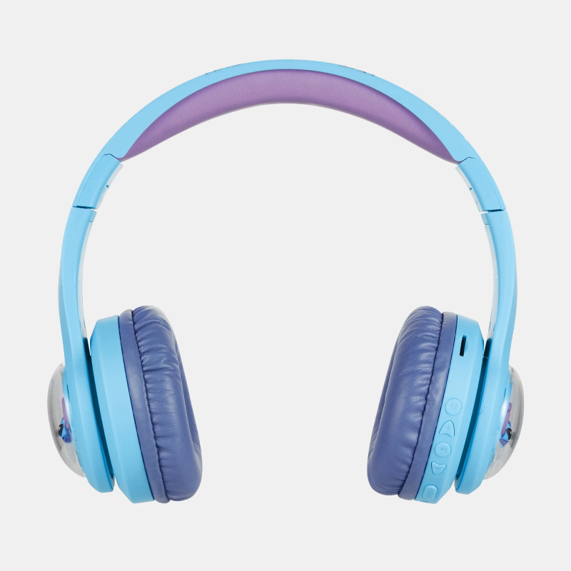 Disney Stitch 3D Bluetooth Wireless Stereo Headphone - Blue & Purple