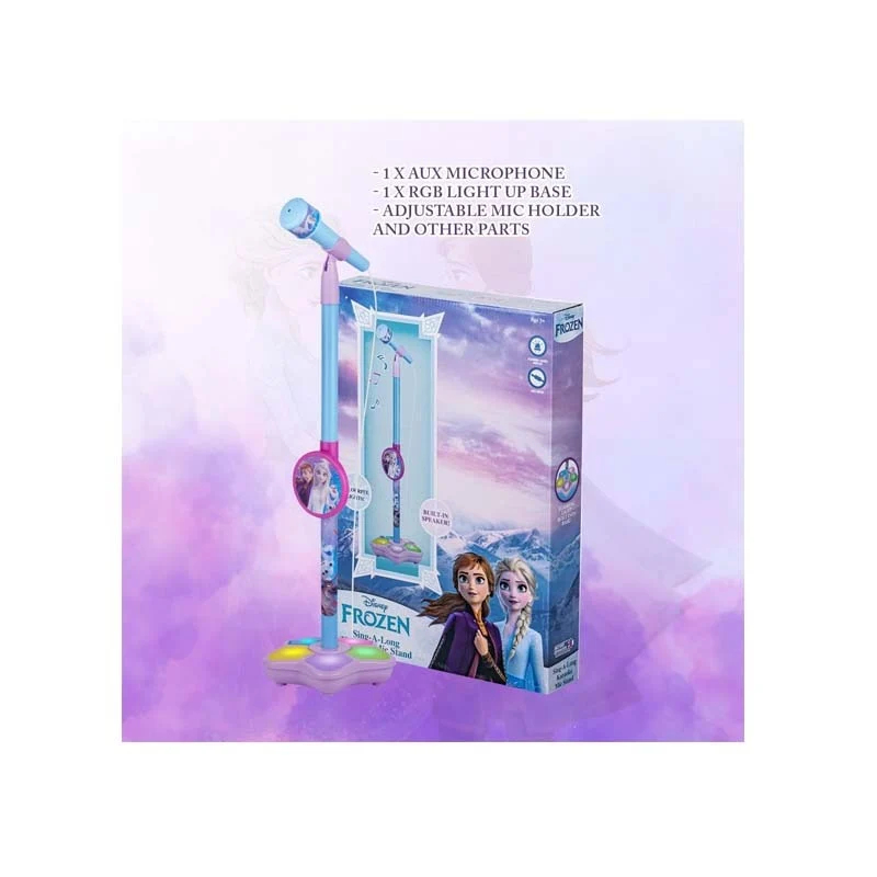 Disney Frozen Kids Karaoke Microphone Stand with RGB Lights