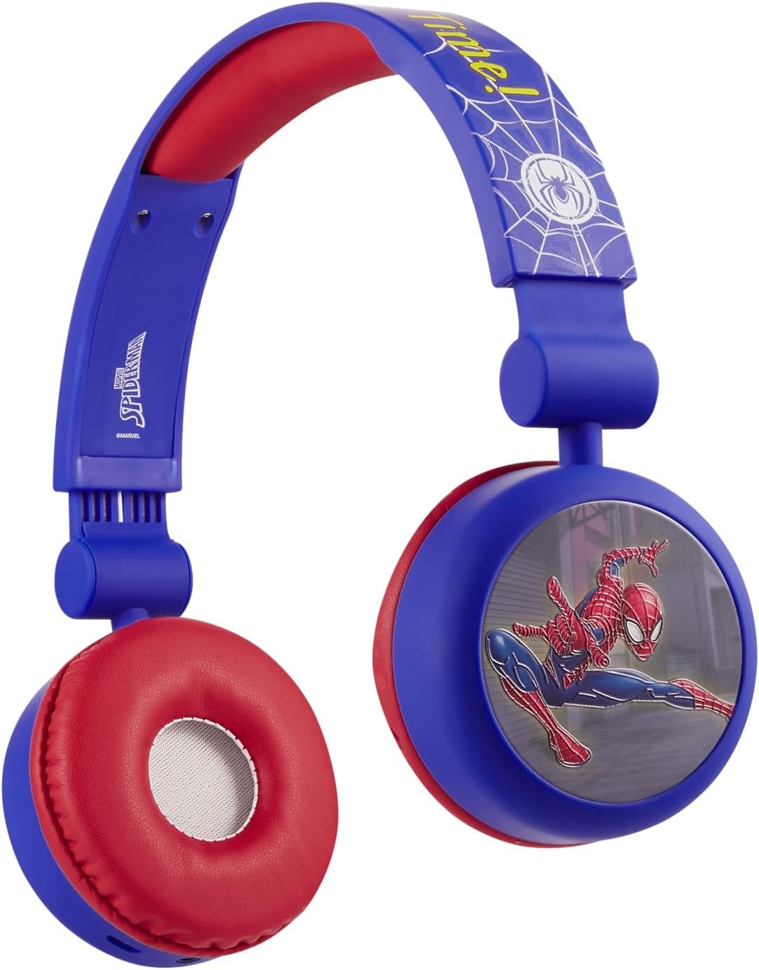 Marvel Spider-Man Bluetooth Headphones with Swivel Cups - Blue & Red