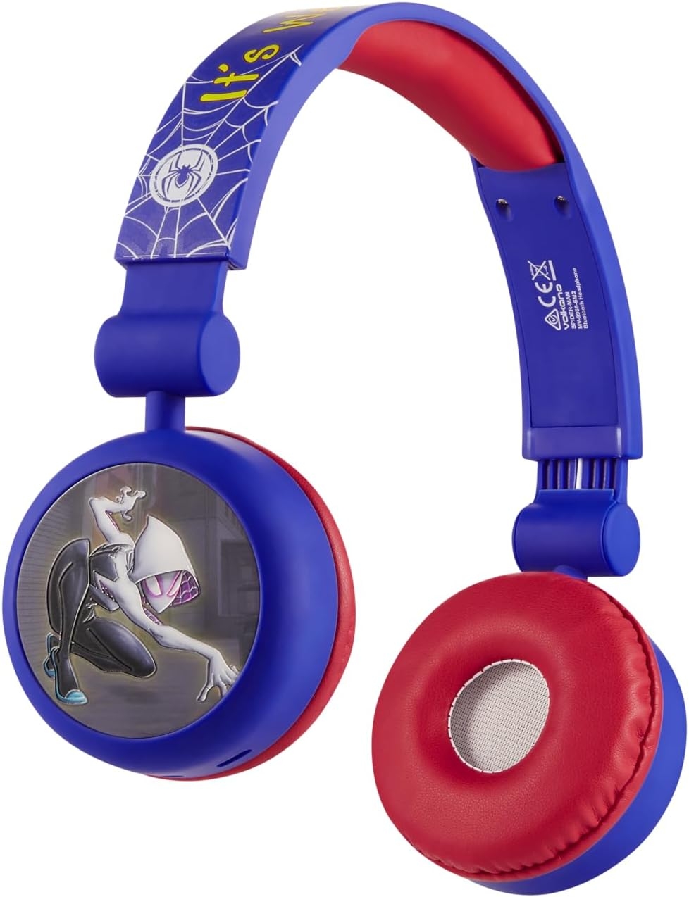 Marvel Spider-Man Bluetooth Headphones with Swivel Cups - Blue & Red