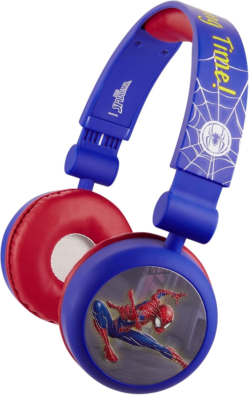 Marvel Spider-Man Bluetooth Headphones with Swivel Cups - Blue & Red