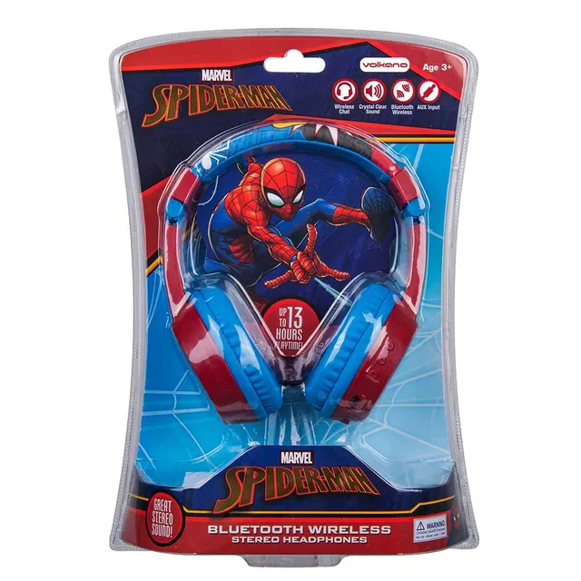 Marvel Spiderman Bluetooth Headset with Microphone - Blue & Red