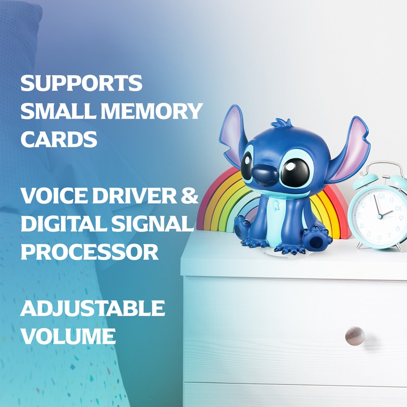Disney Stitch 8 inch Bluetooth Speaker with Mood Light - Blue