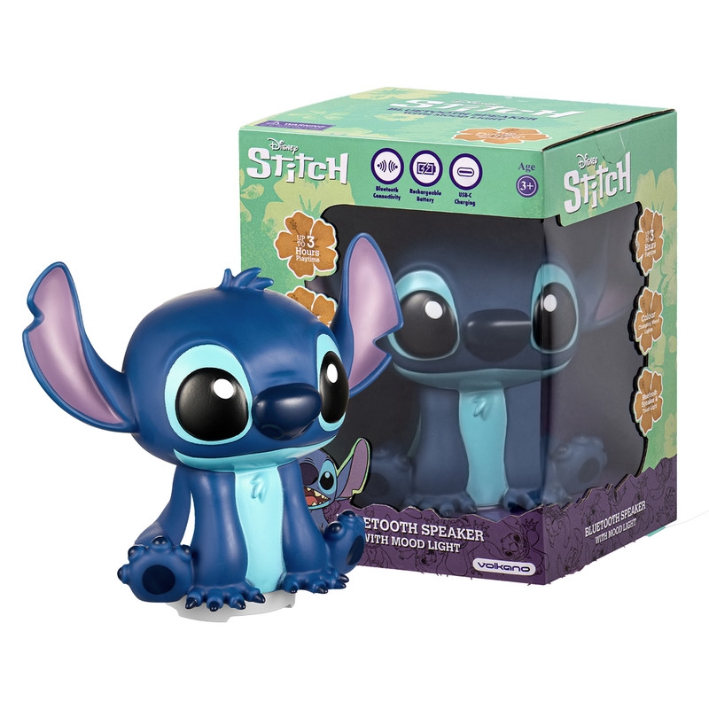 Disney Stitch 8 inch Bluetooth Speaker with Mood Light - Blue