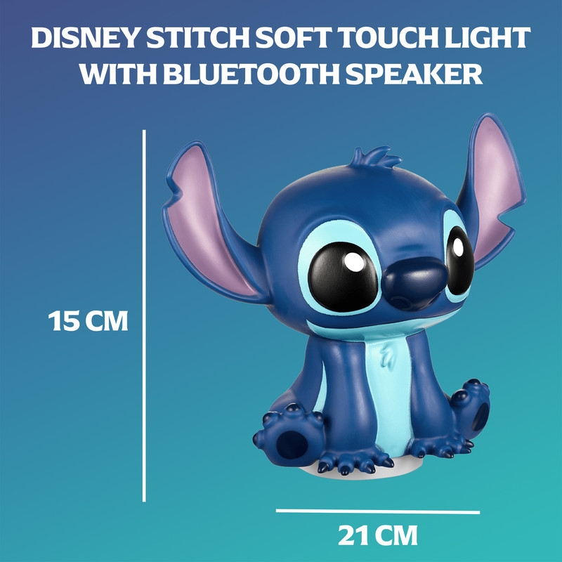 Disney Stitch 8 inch Bluetooth Speaker with Mood Light - Blue
