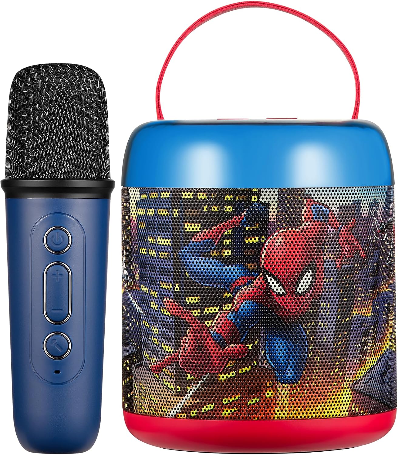 Marvel Spider-Man LED Karaoke Bluetooth Speaker with Microphone