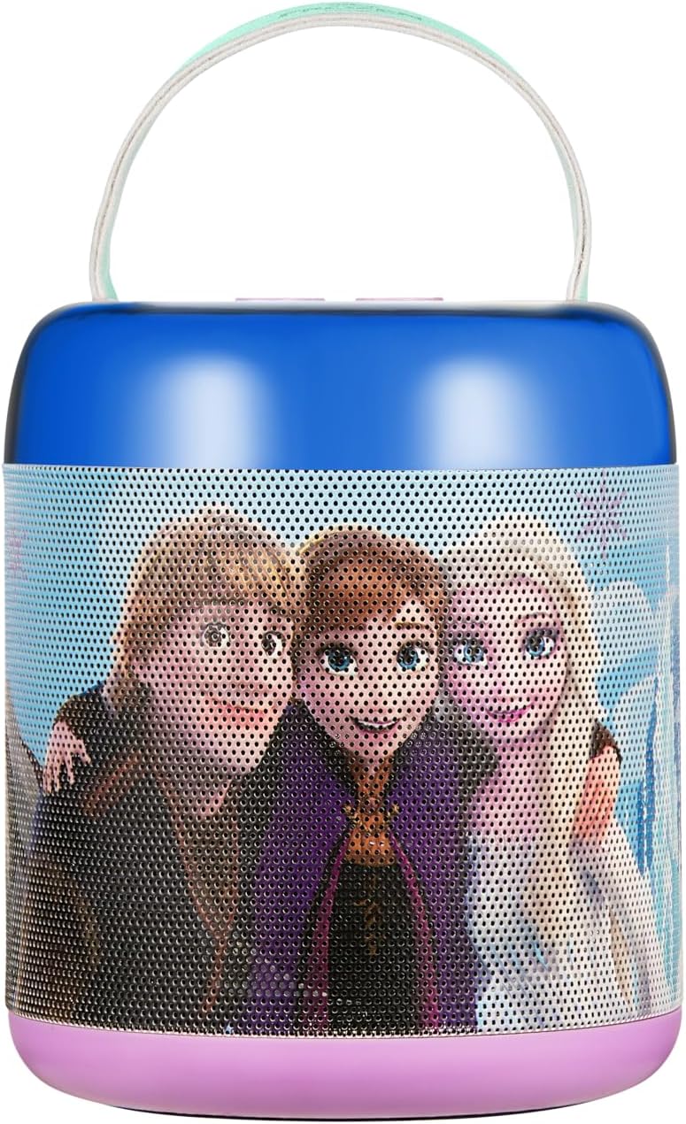 Disney Frozen Cylinder Karaoke Machine with Bluetooth Mic