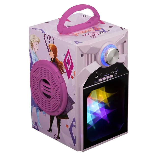 Disney Frozen Kids Karaoke Bluetooth Speaker with Wired Microphone