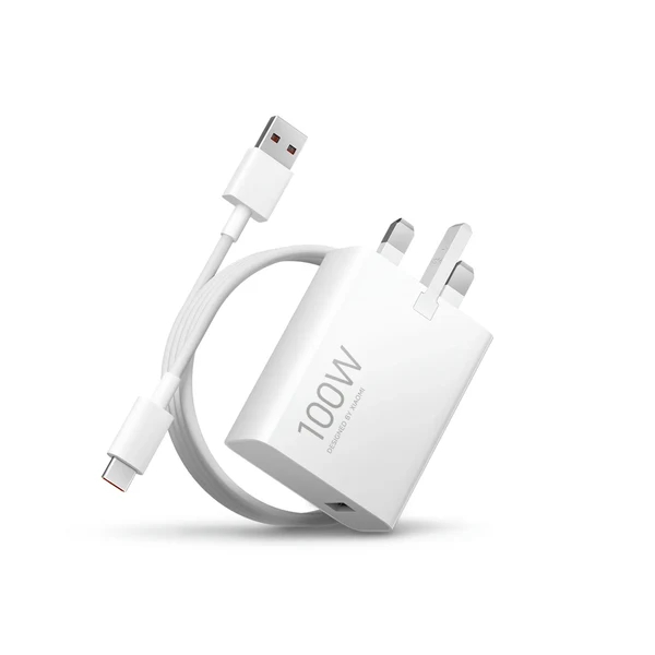 Xiaomi MI 100W Charging Combo (Type-A) Adapter & Cable (UK) - White