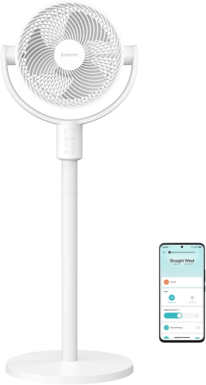 Xiaomi Smart Standing Air 18W Circulation Fan UK - White